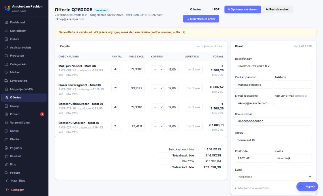Offertes & zakelijk